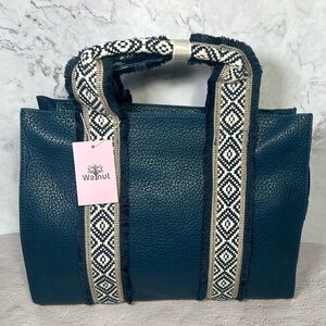 Trendy Handbag with Ethnic Accents